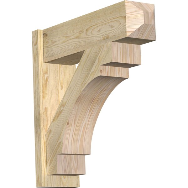 Ekena Millwork Merced Rough Sawn Craftsman Outlooker, Douglas Fir, 8"W x 28"D x 28"H OUT08X28X28MRC04RDF - main